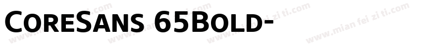 CoreSans 65Bold字体转换